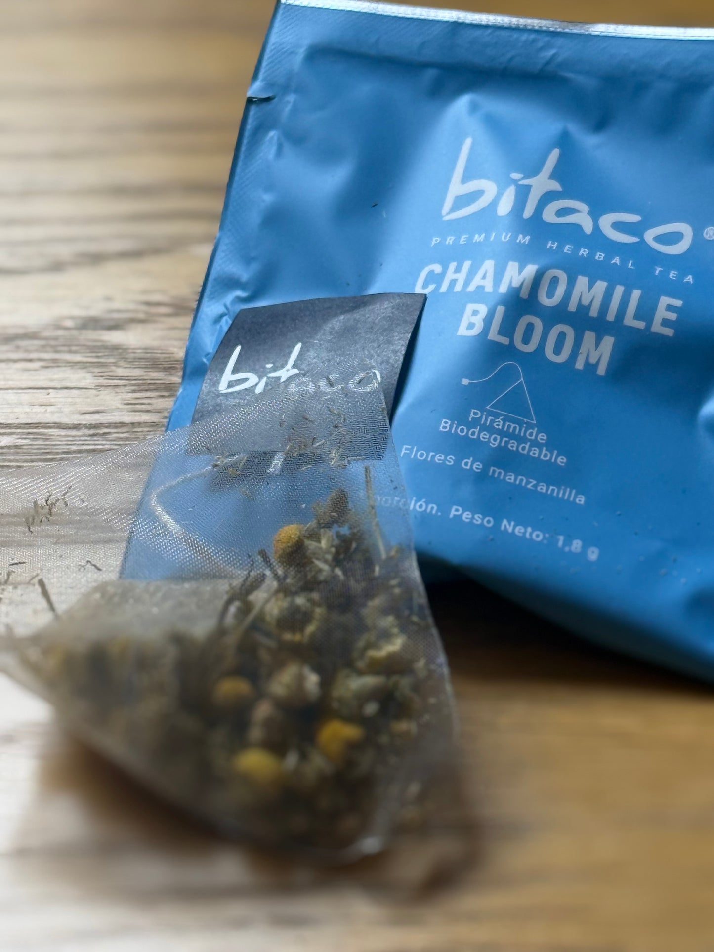 Bitaco Infusion Camomille Bloom | Fleurs Entières des Andes (60 Pyramides de Soie)
