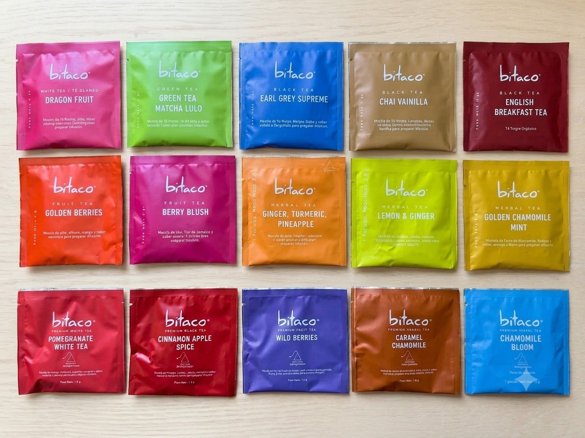 Kit Découverte Bitaco | 15 Escales Gourmandes: 7 thés + 8 infusions
