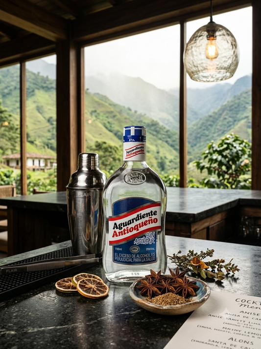 Caja Aguardiente Antioqueño Sin Azúcar (Tapa Azul) – 70 cl x 12 unités