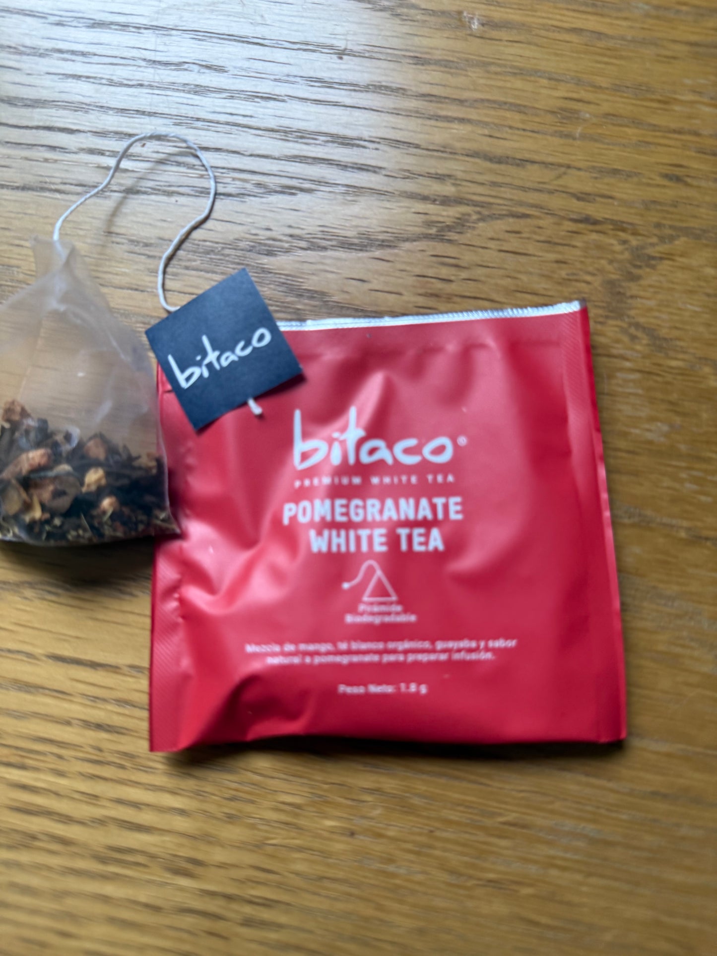Bitaco Thé Blanc de Spécialité & pomegrenade | Pyramides de Soie x 60 unités