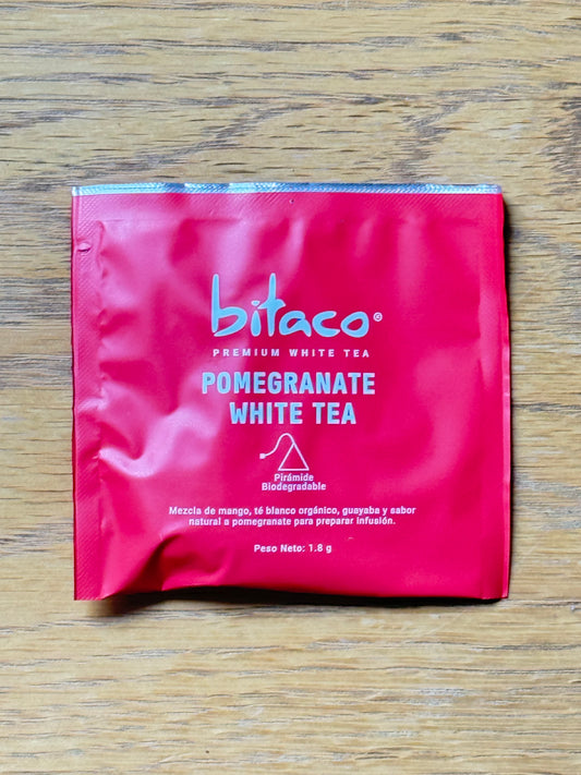 Bitaco Thé Blanc de Spécialité & pomegrenade | Pyramides de Soie x 60 unités