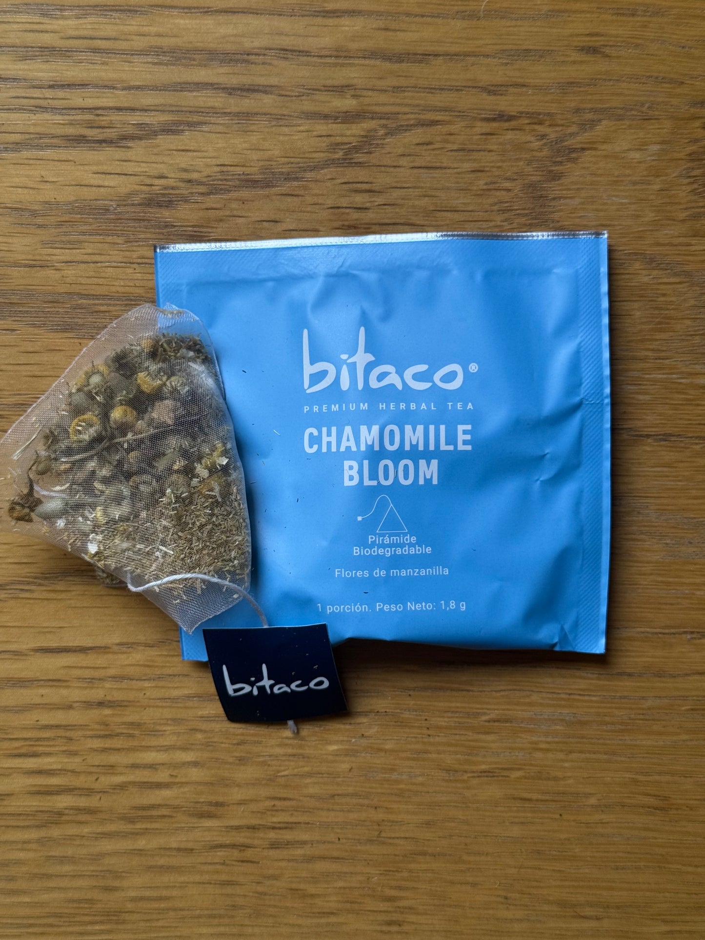 Bitaco Infusion Camomille Bloom | Fleurs Entières des Andes (60 Pyramides de Soie)