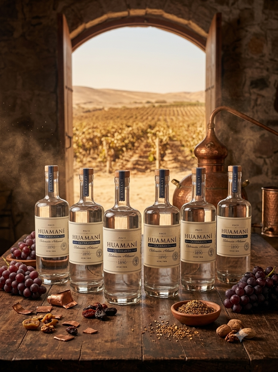 Pisco Huamaní – Cépage Quebranta (Artisanat de Ica)