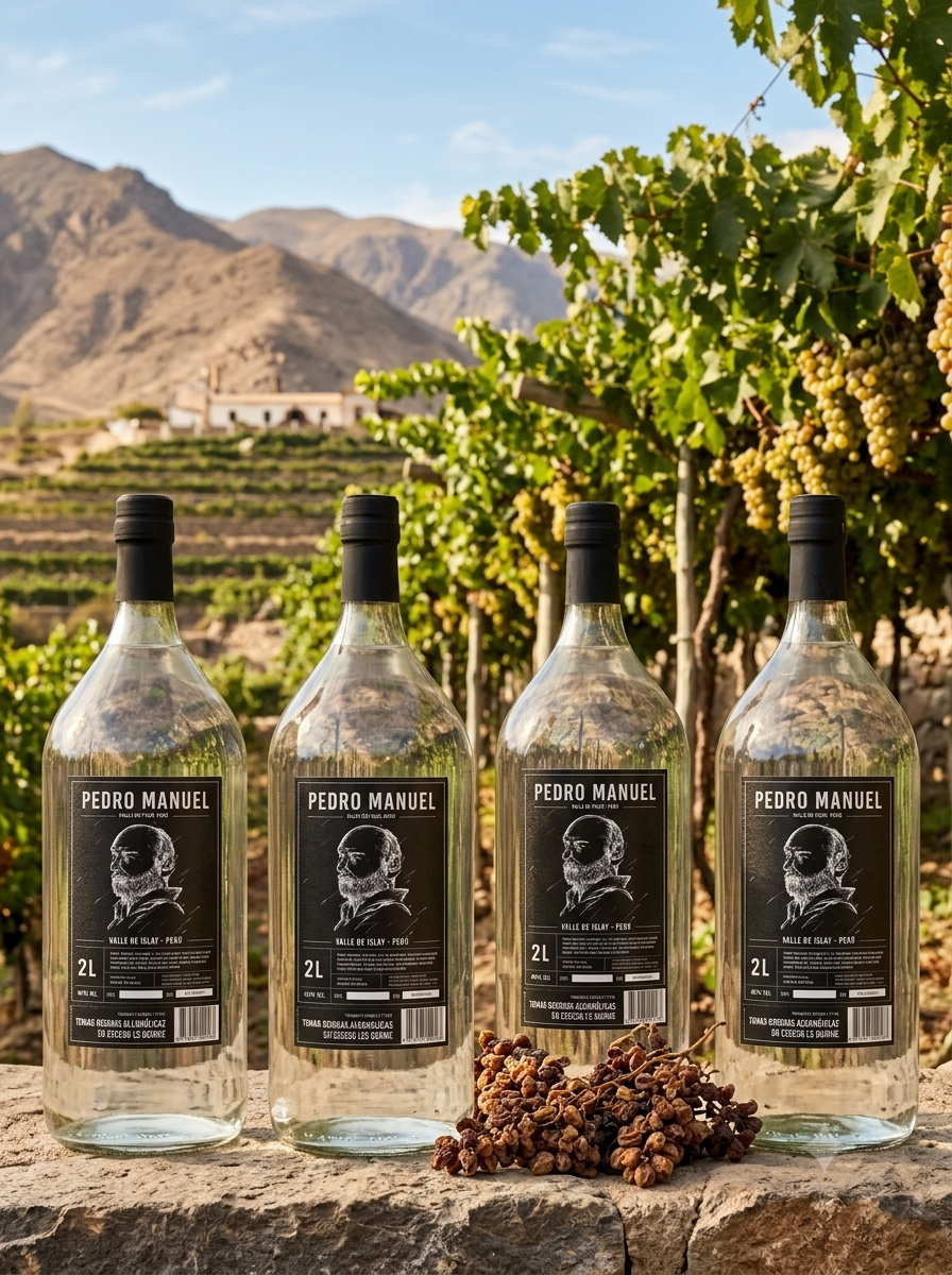 Pisco Pedro Manuel – Format 2 Litres x 4 unités