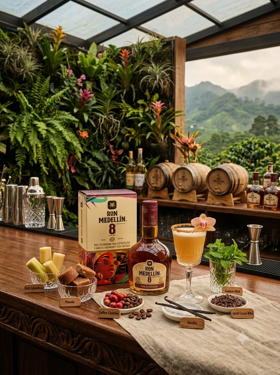 Caja Rhum Medellín Extra Añejo 8 Ans – 70 cl x 6 Unités
