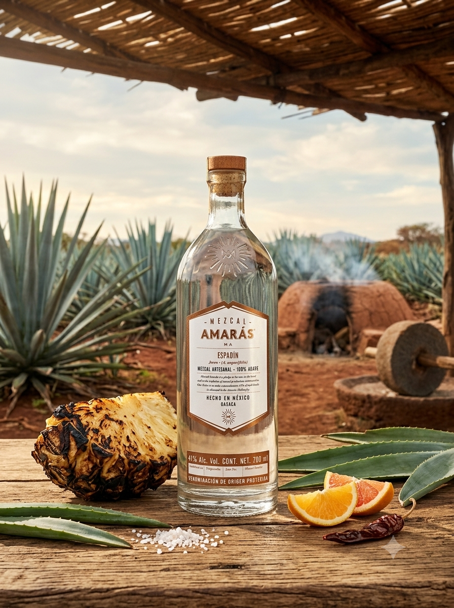Mezcal Amarás Espadín – 100% Artisanal – 70 cl