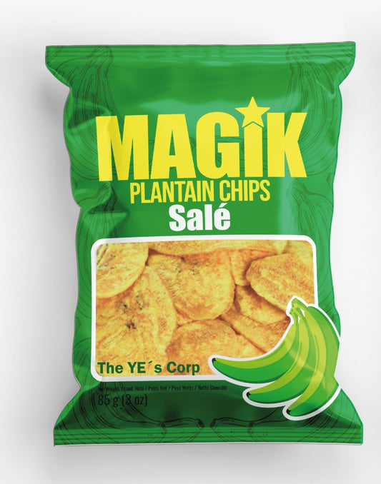 Chips de Plátano Magik verde salado 85gr x 20U