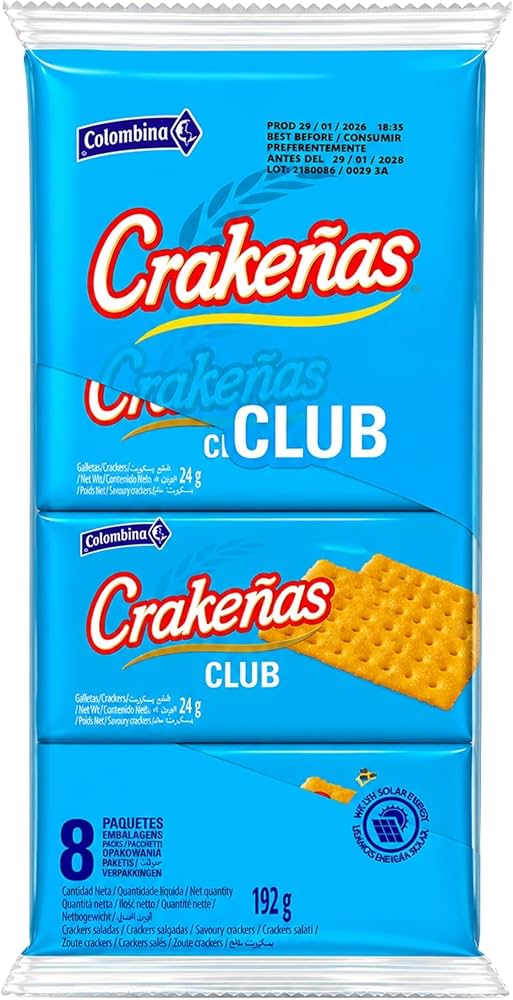 Crakeñas Club — 24u x 24g / Paquet de 8 Unités) – Le Biscuit Craquant Authentique