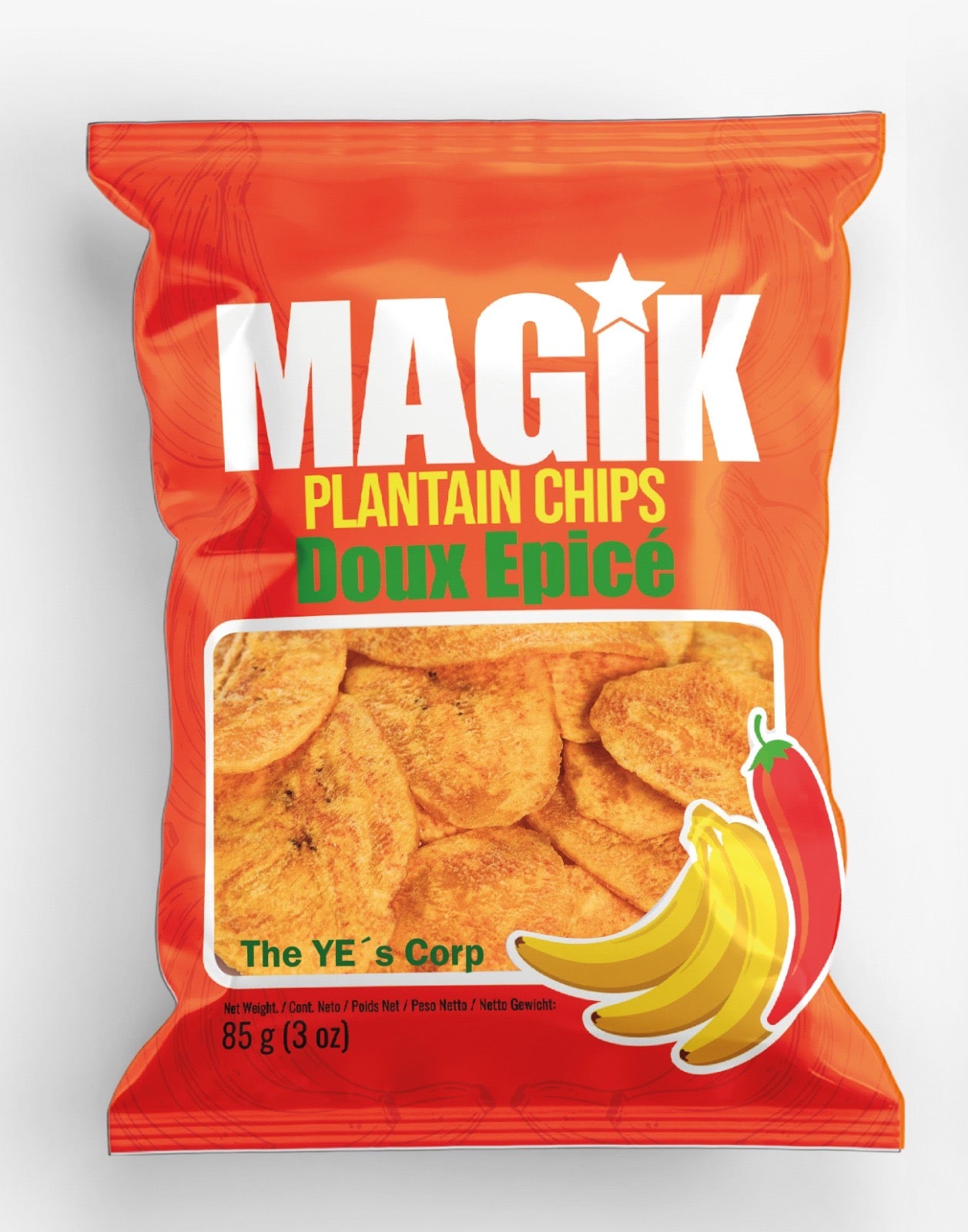Chips Banane Plantain Magik Doux Epicee 85gr x 20U
