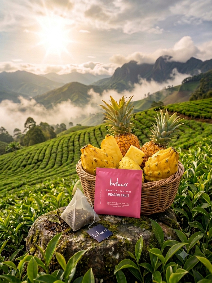 Bitaco Thé Blanc Fruit du Dragon & Ananas x 60 Unités